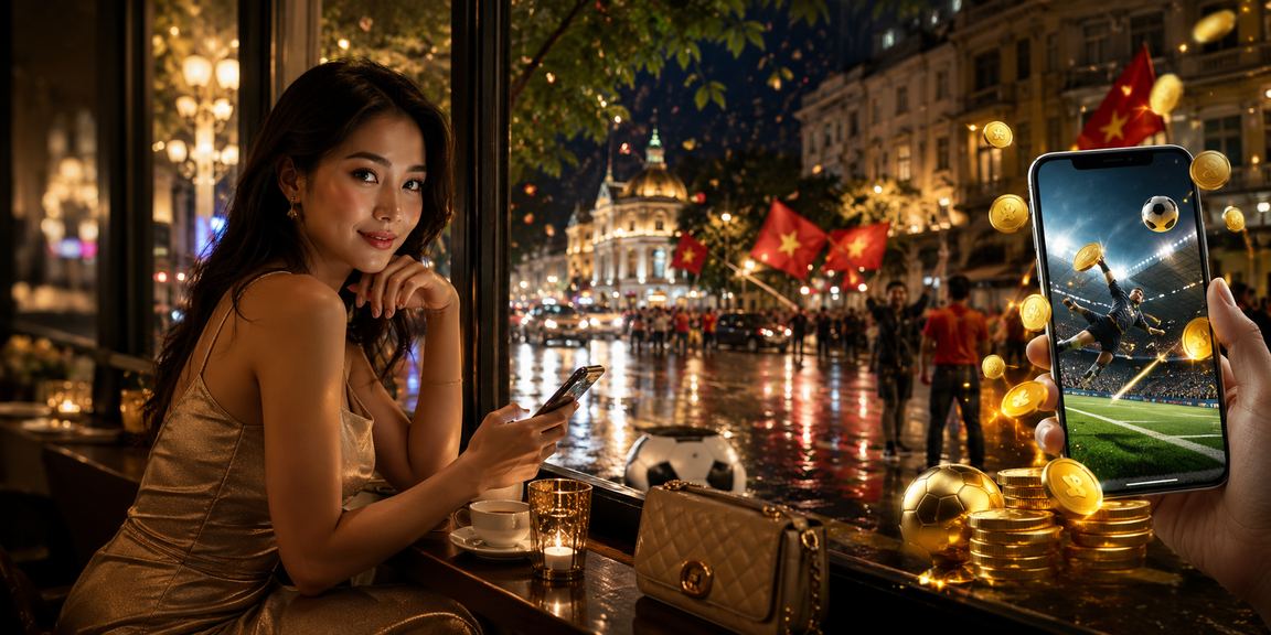 Khung cảnh cá cược bóng đá sôi động tại Hà Nội với không gian hiện đại