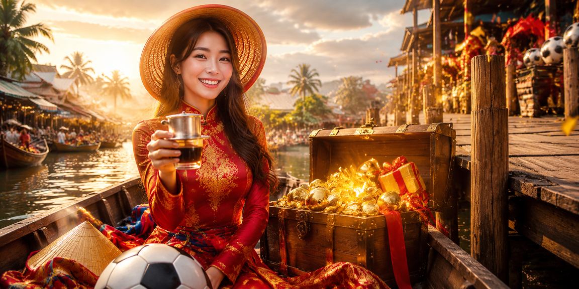 Trò chơi slot chủ đề sông Mekong với giao diện hiện đại